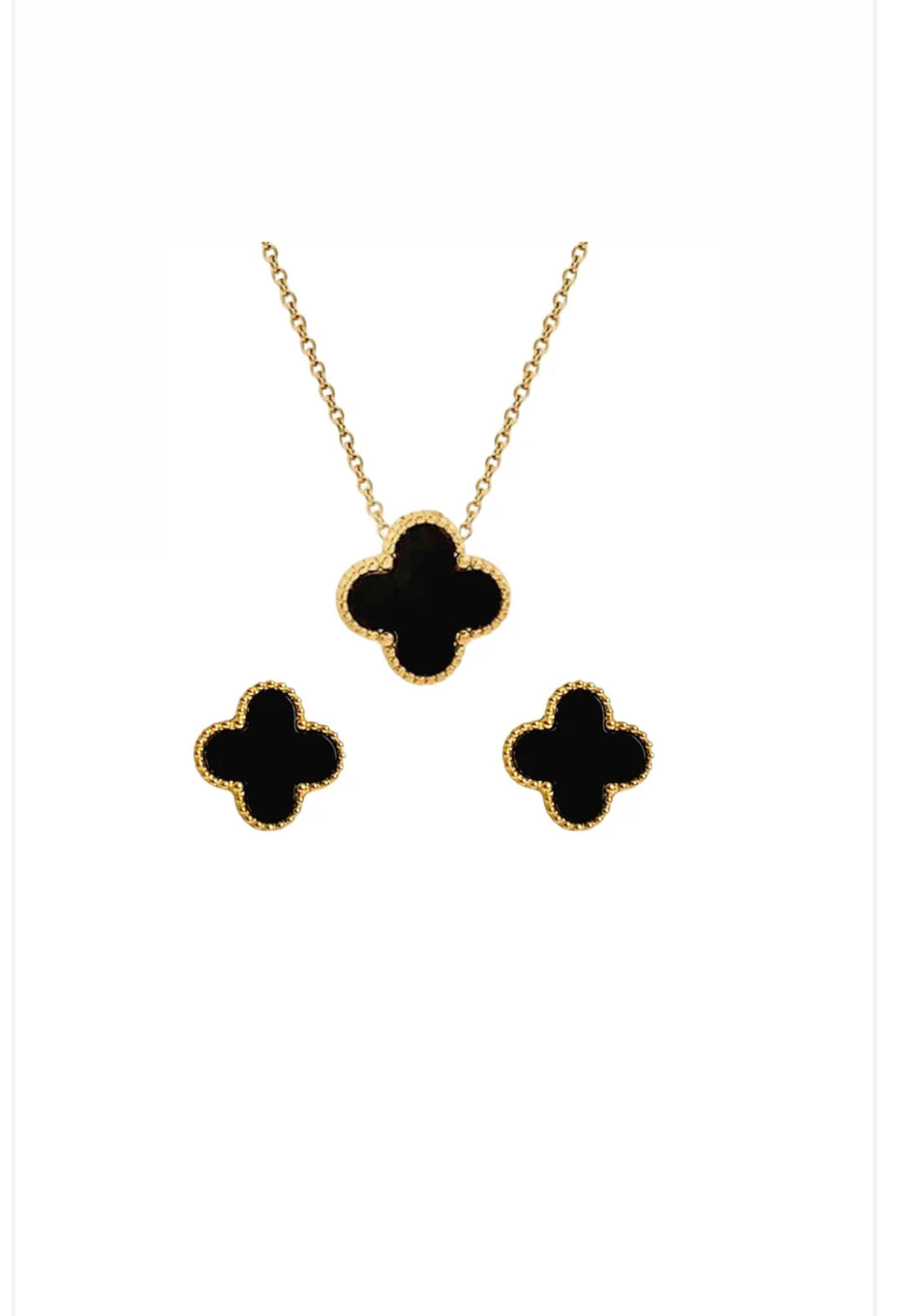 Black Clover Jewellery Set